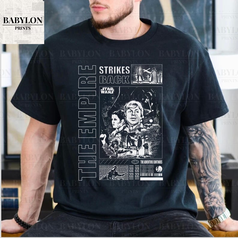 Star Wars Empire Strikes Back T Shirt Vintage Star Wars Sweatshirt Disney Shirt Matching Disney Shirts Gift for Star Wars Fan Star Wars 1977 For Men And Women