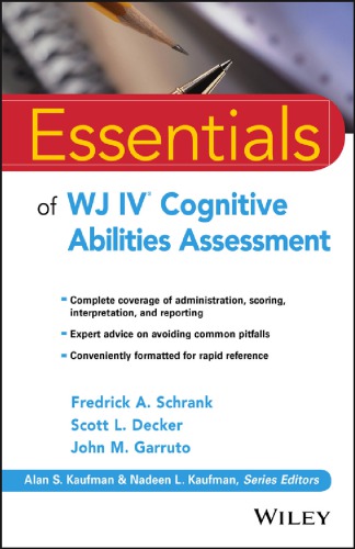 Essentials of Wj IV Cognitive Abilities Assessment (PDF Instant Download)