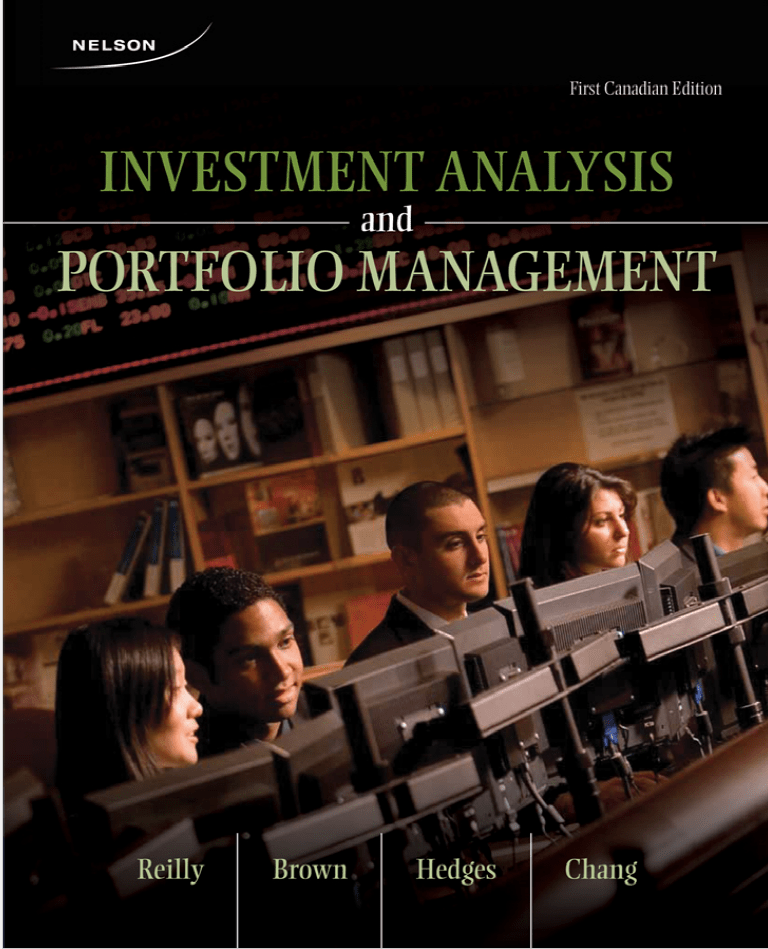 Investment Analysis and Portfolio Management, 1st Canadian Edition (PDF Instant Download)
