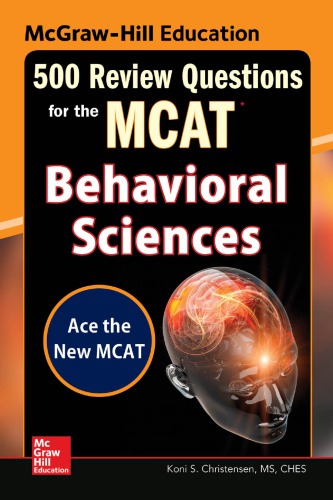 McGraw-Hill Education 500 Review Questions for the McAt: Behavioral Sciences (PDF Instant Download)