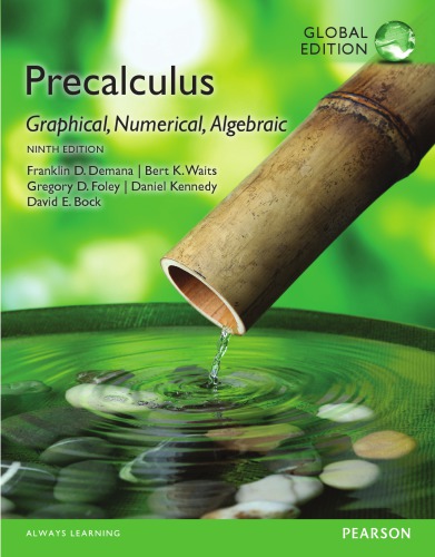 Precalculus: graphical, numerical, algebraic (PDF Instant Download)