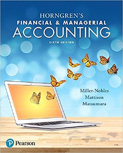 Horngren's Financial & Managerial Accounting 6th Edition (PDF Instant Download)