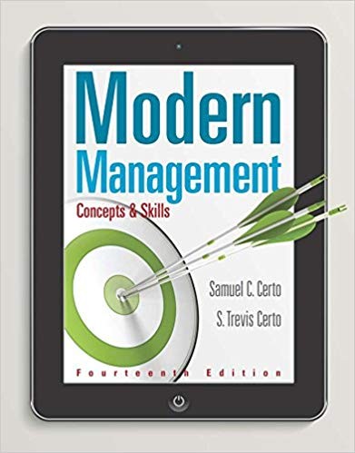 Modern Management: Concepts and Skills 14th Edition by Samuel C. Certo (PDF Instant Download)