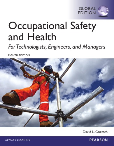 Occupational safety and health for technologists, engineers, and managers (PDF Instant Download)