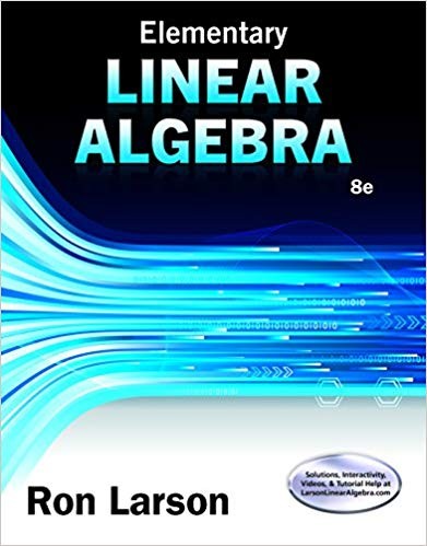 Elementary Linear Algebra 8th Edition by Ron Larson (PDF Instant Download)