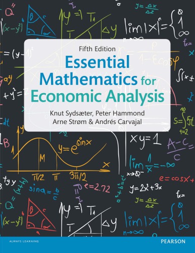 Essential mathematics for economic analysis (PDF Instant Download)