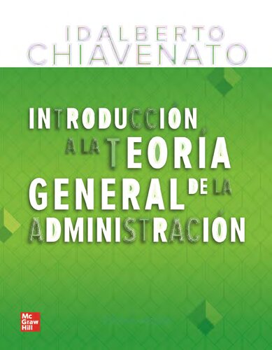 Introducción a la teoría general de la administración (PDF Instant Download)