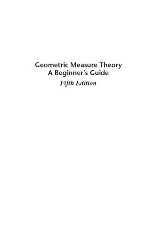 Geometric measure theory. A beginner's guide (PDF Instant Download)
