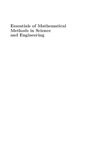 Essentials of Mathematical Methods in Science and Engineering (PDF Instant Download)