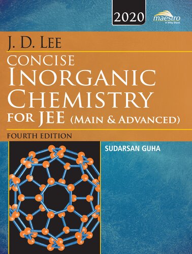 J.D. Lee Concise Inorganic Chemistry for JEE (Main & Advanced) (PDF Instant Download)