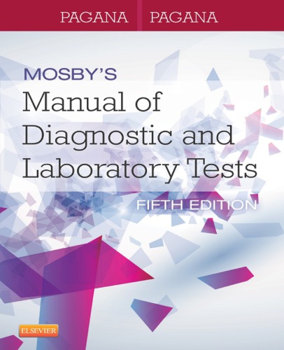 Mosby's Canadian manual of diagnostic and laboratory tests (PDF Instant Download)