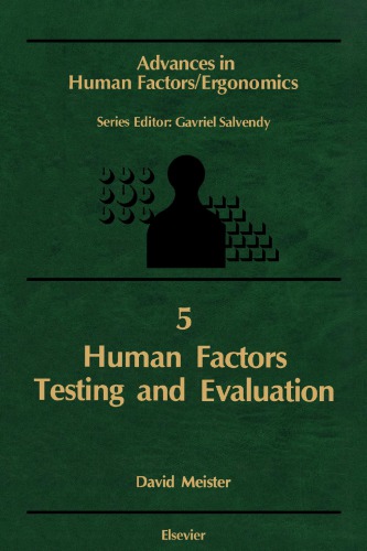 Human Factors Testing and Evaluation (PDF Instant Download)