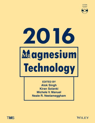 Magnesium technology 2016 (PDF Instant Download)