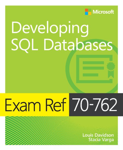 Exam ref 70-762 developing SQL databases (PDF Instant Download)