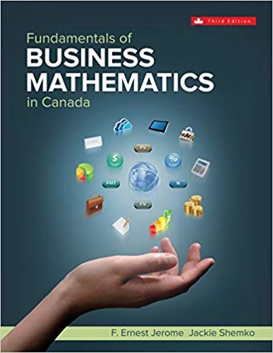 Fundamentals of Business Mathematics in Canada 3rd Canadian Edition (PDF Instant Download)