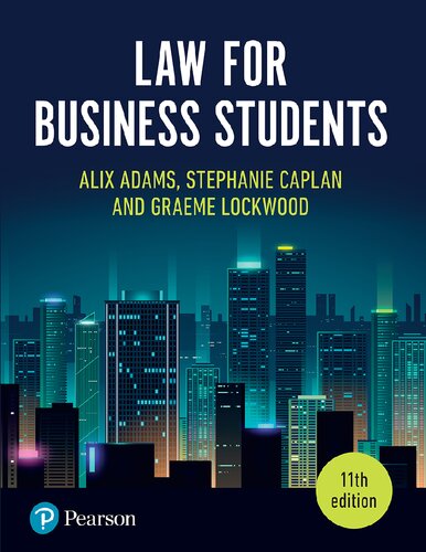 Law for Business Students, 11th Edition (PDF Instant Download)