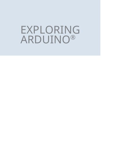 Exploring Arduino: Tools and Techniques for Engineering Wizardry (PDF Instant Download)