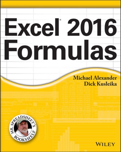 Excel 2016 formulas (PDF Instant Download)