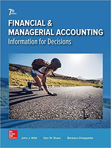Financial and Managerial Accounting 7th Edition by John Wild (PDF Instant Download)