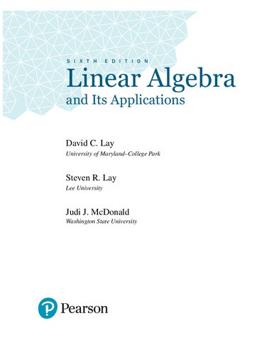Linear Algebra and Its Applications (Sixth Edition) – Chapter 10: Finite-State Markov Chains + Appendixes (PDF Instant Download)