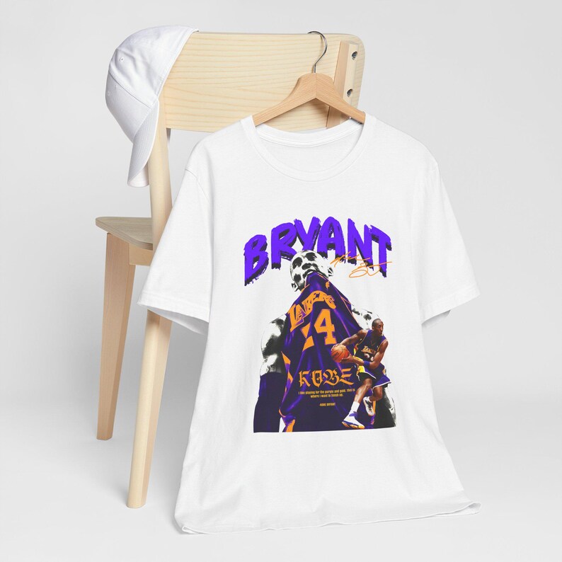 Kobe Bryant Graphic Tee Unisex T-Shirt Retro NBA Los Angeles LA Lakers Champion Basketball Clothes For Him Gift