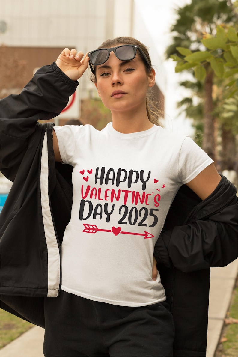 2025 Happy Valentines Day Shirt, Love Shirt, Valentines Day Shirt, Lover Shirt, Couple Shirt, Heart Tee, Cute Valentine Shirt, Couples Tee