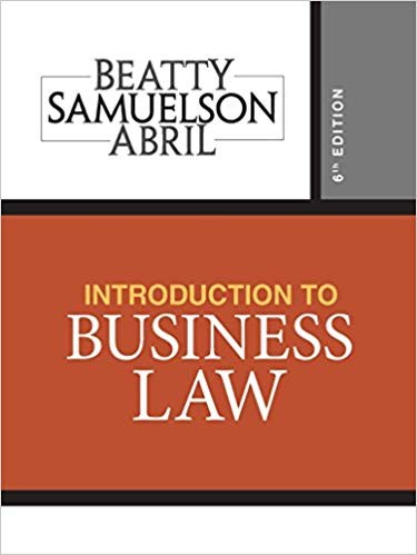 Introduction to Business Law 6th Edition by Jeffrey F. Beatty (PDF Instant Download)