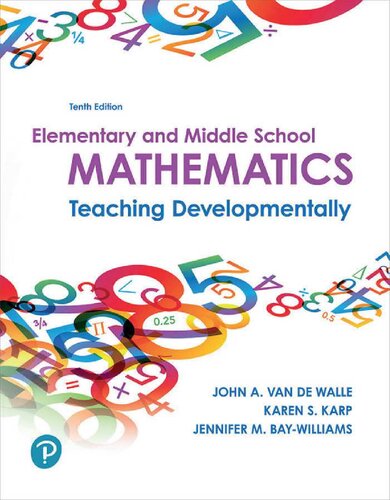 Elementary and Middle School Mathematics: Teaching Developmentally (10th Edition) (PDF Instant Download)