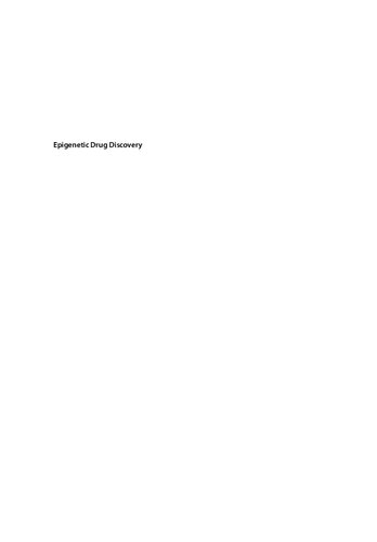 Epigenetic Drug Discovery (PDF Instant Download)
