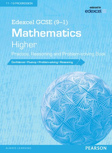 Edexcel GCSE (9-1) Mathematics: Higher Practice, Reasoning and Problem-solving Book (Edexcel GCSE Maths 2015) (PDF Instant Download)