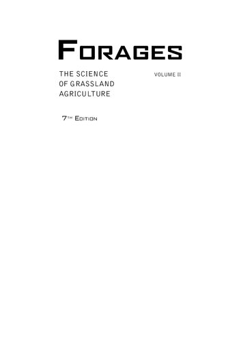 FORAGES the science of grassland agriculture, (PDF Instant Download)