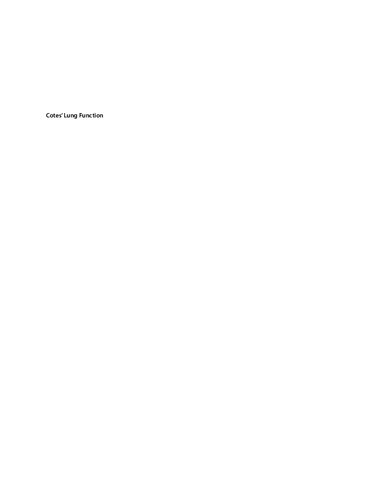 LUNG FUNCTION. (PDF Instant Download)