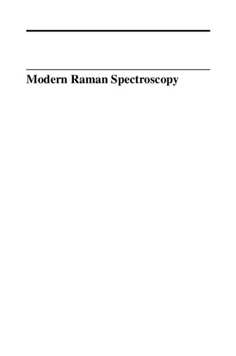 Modern Raman Spectroscopy : a practical approach. (PDF Instant Download)