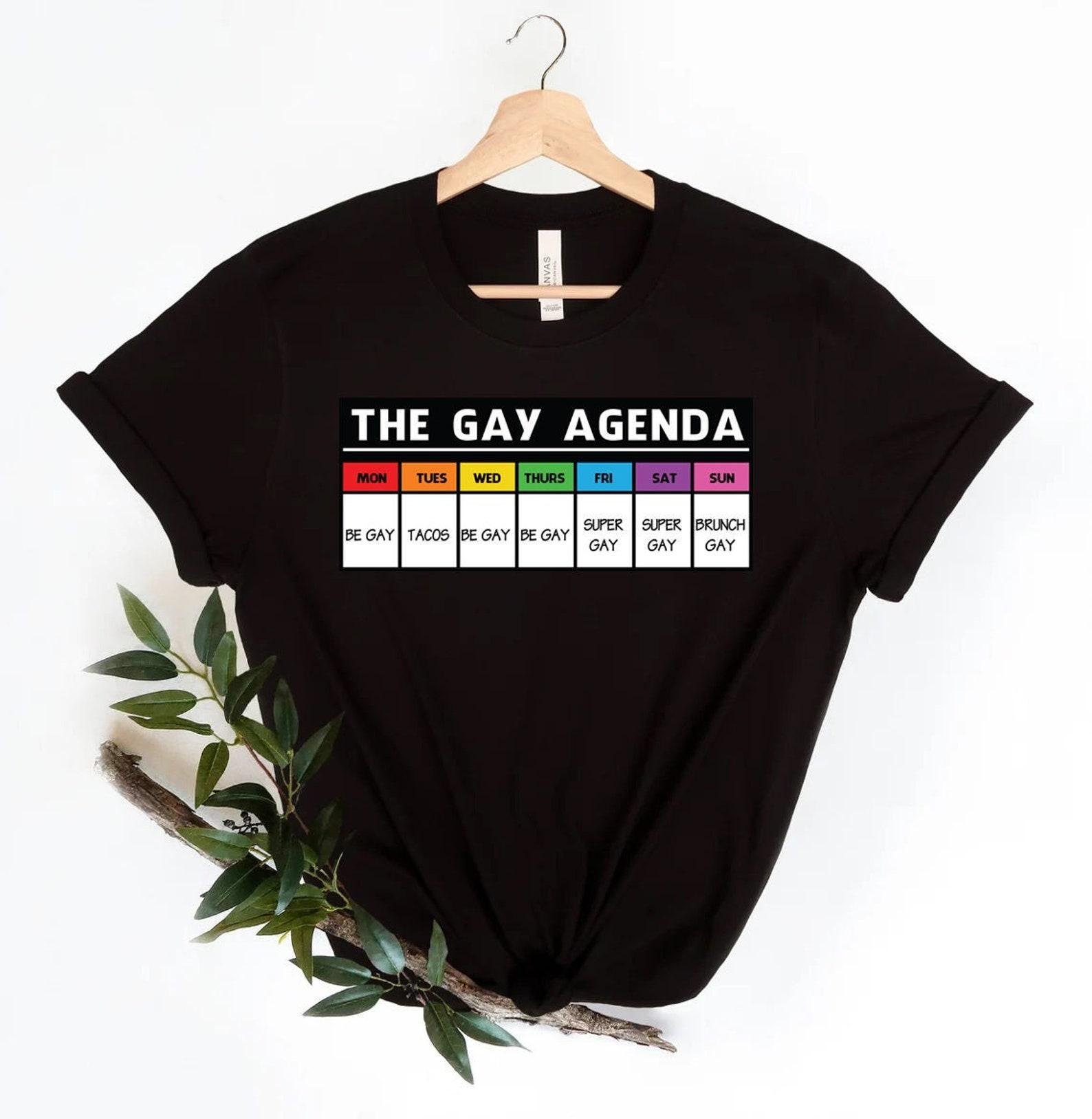 The gay agenda T-shirt, Gay Shirt, LGBT T-Shirt, Lesbian Shirt, vintage shirt, LGBT Gift, trendy shirt The gay agenda T-shirt, Gay Shirt, LGBT T-Shirt, Lesbian Shirt, vintage shirt, LGBT Gift, trendy shirt