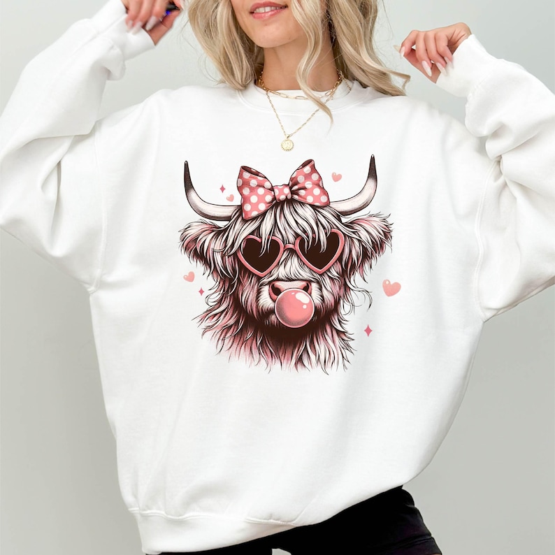 Heifer Valentine Shirt, Highland Cow T-shirt, Western Valentines Shirt, Highland Cow Valentine Tshirt, Cow Lover Gift