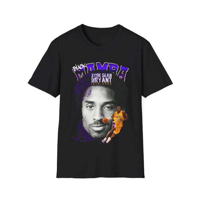 Kobe Bryant NBA Graphic T-Shirt Mens Short Sleeve Los Angeles Lakers Retro USA Basketball Clothes For Him Gift