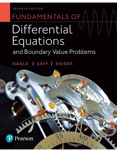 Fundamentals of differential equations and boundary value problems. (PDF Instant Download)