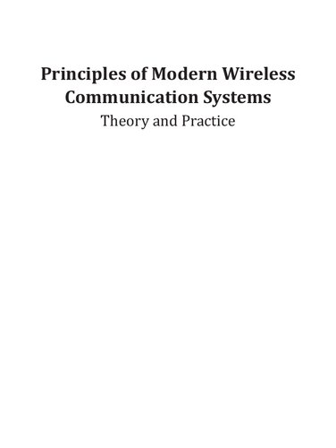 Principles Of Modern Wireless Communications Systems (PDF Instant Download)