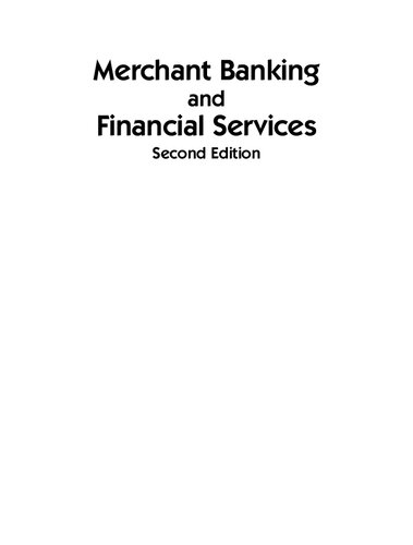 Merchant Banking And Financial Services (PDF Instant Download)