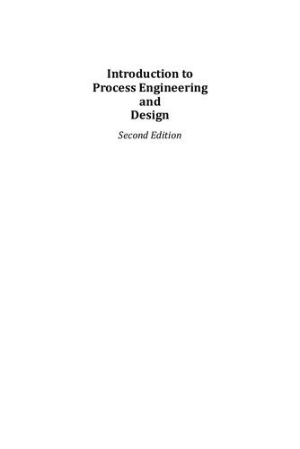 Introduction To Process Engineering And Design (PDF Instant Download)
