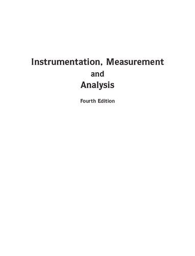Instrumentation, Measurement and Analysis (PDF Instant Download)