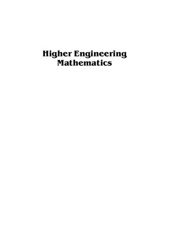 Higher Engineering Mathematics (PDF Instant Download)