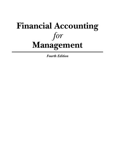 Financial Accounting For Management (PDF Instant Download)