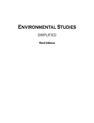Environmental Studies (PDF Instant Download)