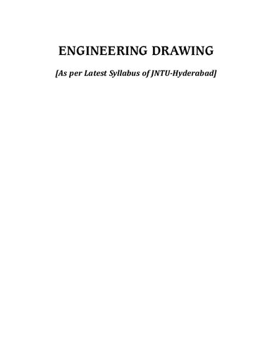 Engineering Drawing [As per Latest Syllabus of JNTU-Hyderabad] (PDF Instant Download)