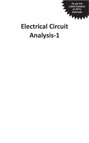 Electrical Circuit Analysis-1 (PDF Instant Download)