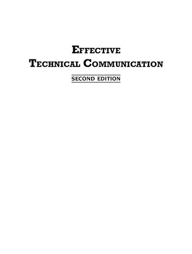 Effective Technical Communication (PDF Instant Download)
