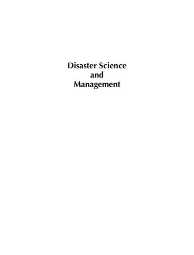 Disaster science and management (PDF Instant Download)