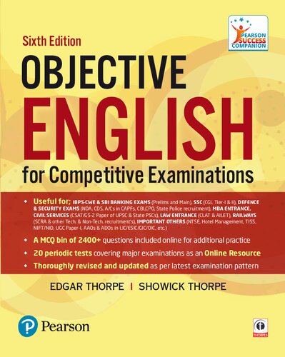Objective English for Competitive Examinations (PDF Instant Download)
