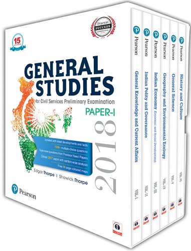 General Studies for Civil Services Preliminary Examination 2018 6 Volume Set (PDF Instant Download)